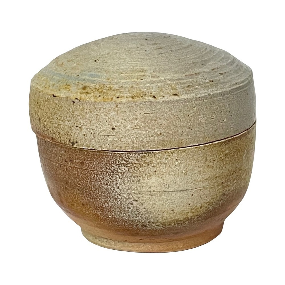Small Stoneware Pottery Bowl With Lid